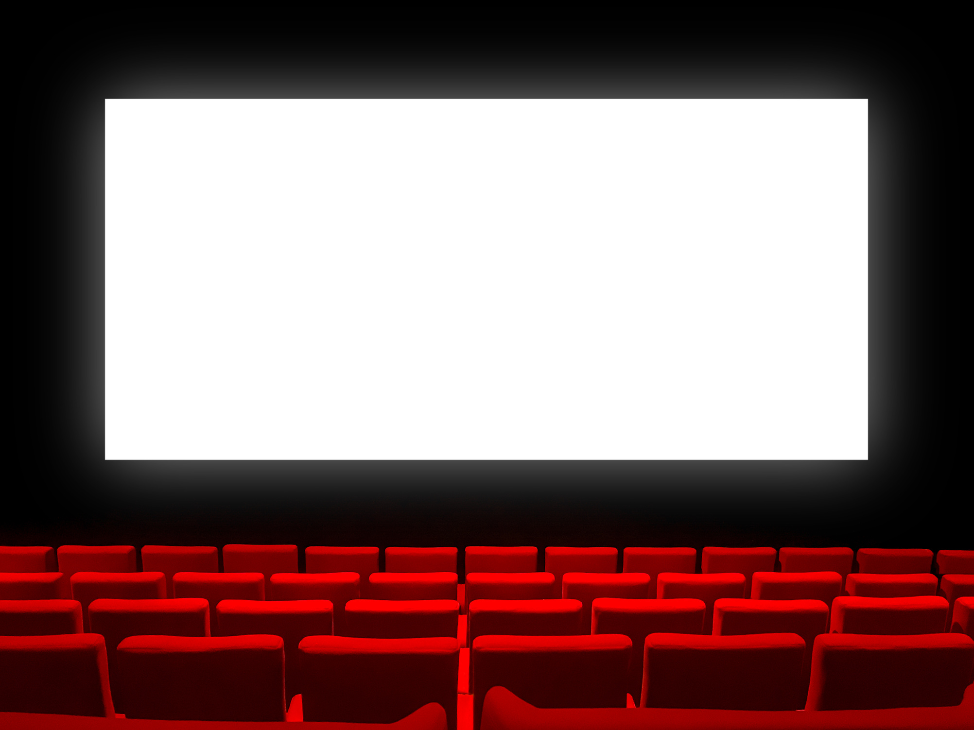 Blank Screen in a Movie Theater