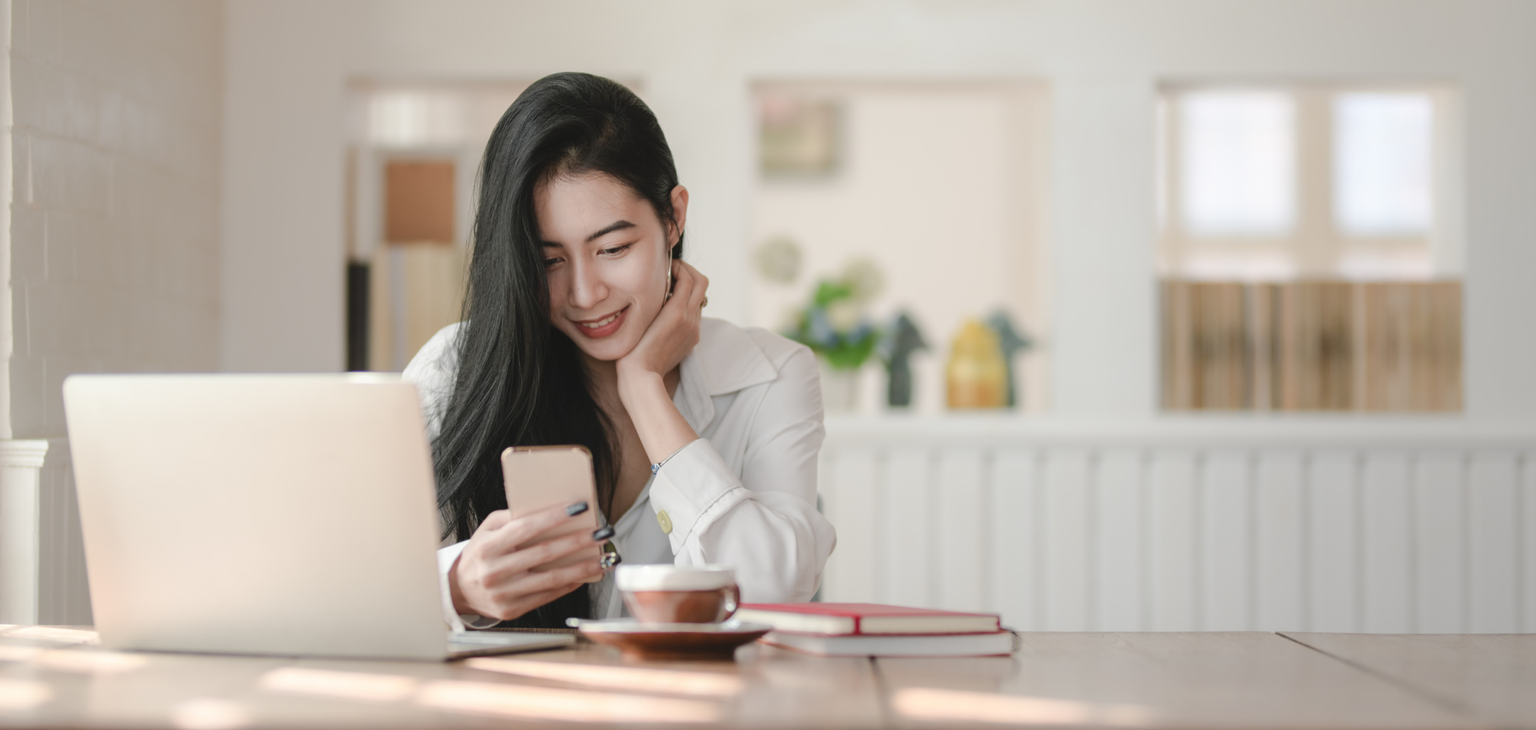 Shallow Focus Photo of Woman Using Smartphone